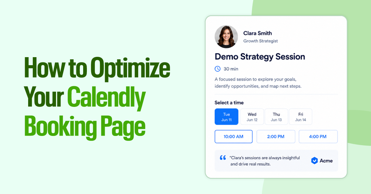 How to Optimize Your Calendly Booking Page