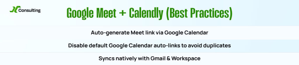 Google Meet and Calendly Best Practices