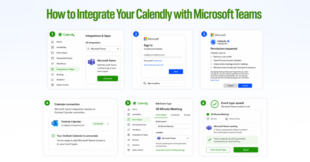 how to integrate Calendly with Microsoft Teams