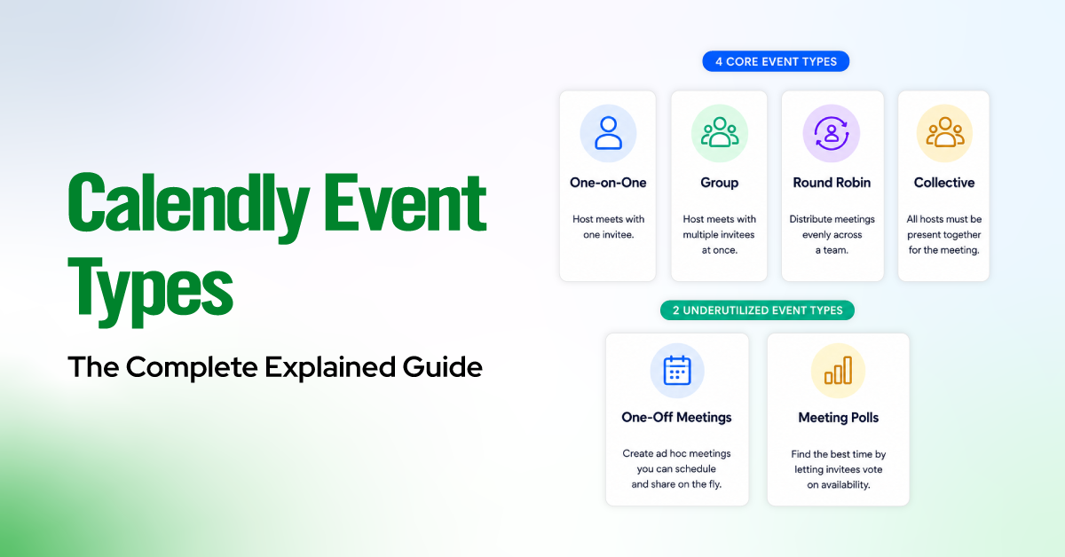 Calendly event types