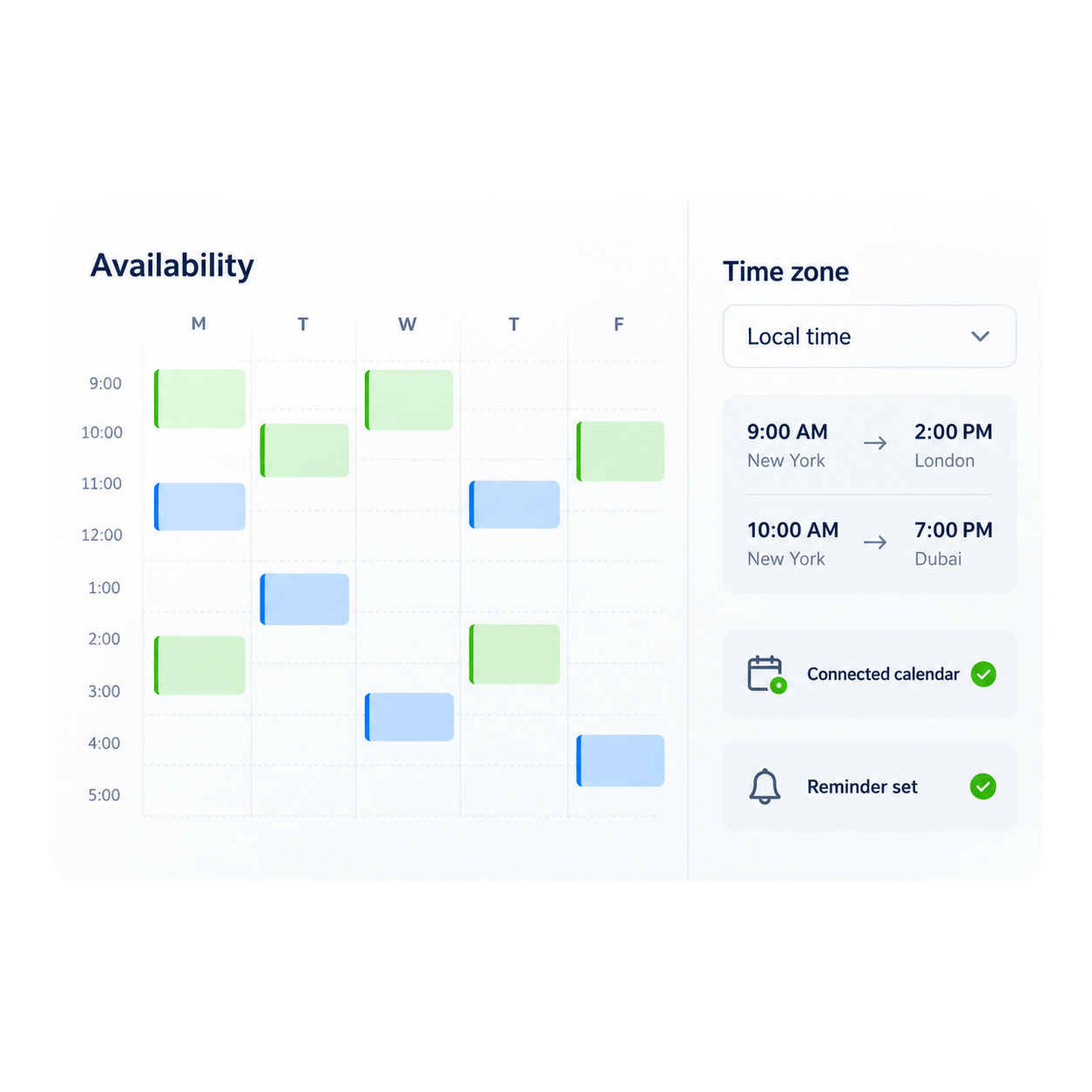 Calendly Availability and Time Zone Settings