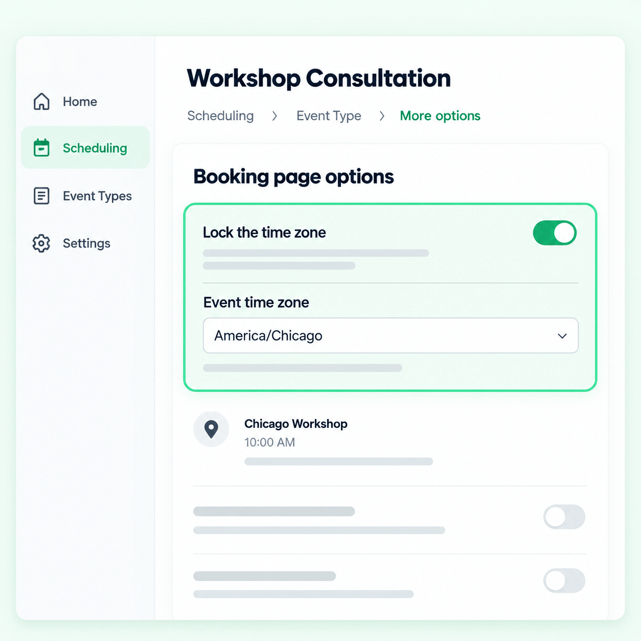 Calendly Defaults Time Zones Setting